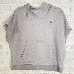 Nike Short-Sleeve Crop Top Hoodie